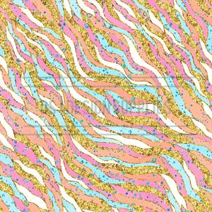 Patterned Animals: Glitter Zebra