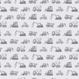 Patterned Rainbow Patterns: Construction Navy on White