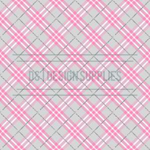 Patterned Brushstrokes Stripes Chevron: Grey Tartan