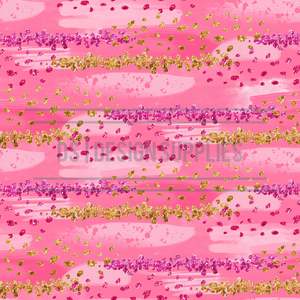 Patterned Brushstrokes Stripes Chevron: Pink Brushwork