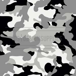 Patterned Camo: Black and White Camo