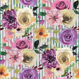 Patterned Floral: Floral and Stripes