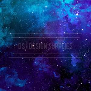 Patterned Watercolour: Midnight Starlight