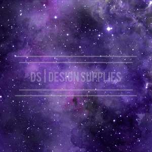 Patterned Watercolour: Purple Starlight