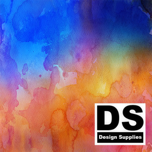 Patterned Watercolour: Fire Sky