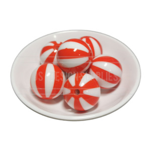 Rock Candy: 20mm Rock Candy - Orange Red