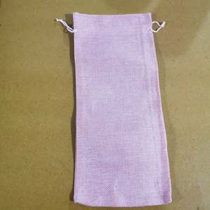 Blanks For Heat Transfer Iron On: Wine Bottle Bag - Pink