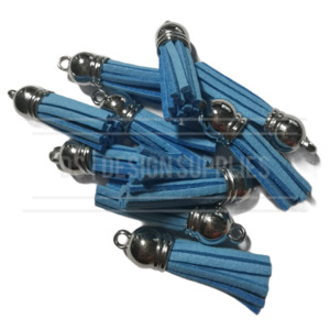 Tassels: 10 Pack Sky Blue Tassels