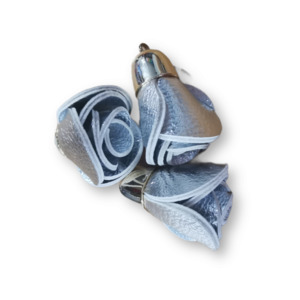 Tassels: 3 Pack Silver Rose Tassel