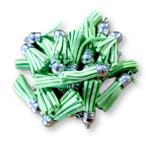 Tassels: 10 Pack Lime Tassels