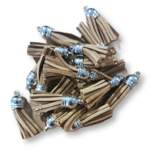 10 Pack Tan Tassels