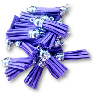 10 Pack Lavender Tassels