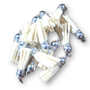 Tassels: 10 Pack Cream Tassels