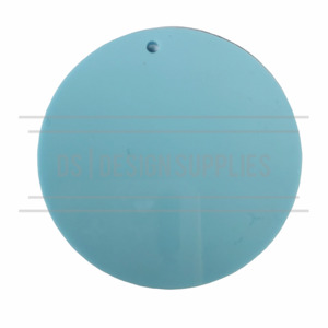 Acrylic - 2.5 inch Circle Pastel Blue