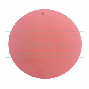 Acrylic - 2.5 inch Circle Pastel Pink