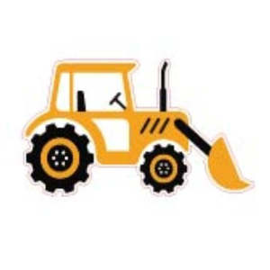 Acrylic - 3 Inch Digger Tractor