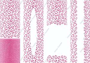 Pen Wraps: Pink Glitter Leo - Pen Wraps