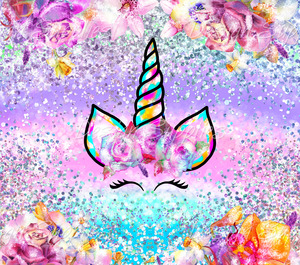 Recently Added Prints: Tumbler Wrap - Unicorn Head