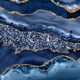 Navy Glitter Agate - 2