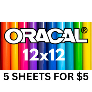 Mystery Packs: Oracal 12x12 5 Sheets
