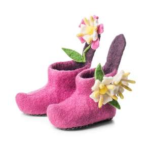 Honeysuckle Pink Children's Slippers