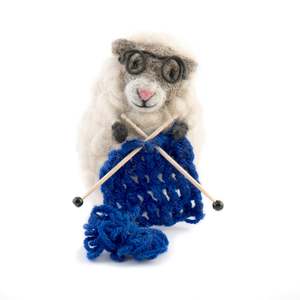Tiny Animals: Knitting Nancy Felt Sheep