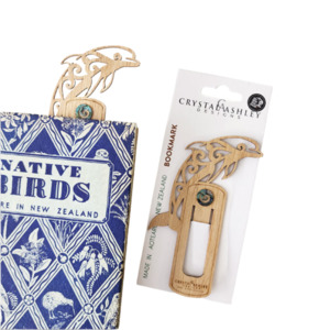 Childrens Gifts: Bamboo and Paua Bookmark - Dolphin