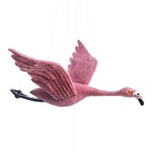 Childrens Gifts: Flapping Wing Flamingo Mobile