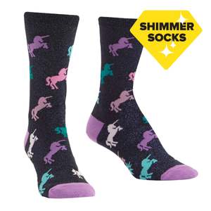 Socks: Keep Prancing- Women's Shimmer Socks