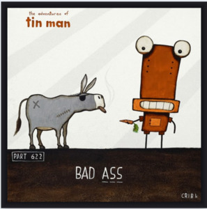 Prints: Bad Ass - Boxed Frame Print