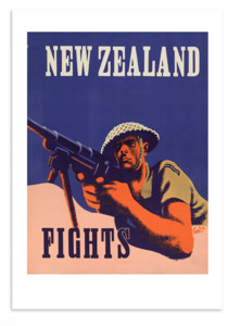 New Zealand Fights War A3 Print