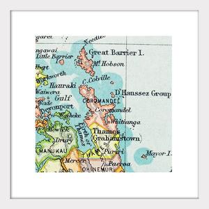 Coromandel - Vintage Map Print