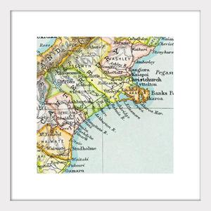 Canterbury - Vintage Map Print