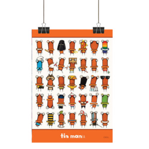 Gifts For Her: Tin Mania Tea Towel