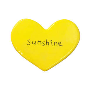 Gifts For Her: Sunshine Ceramic Heart Tile