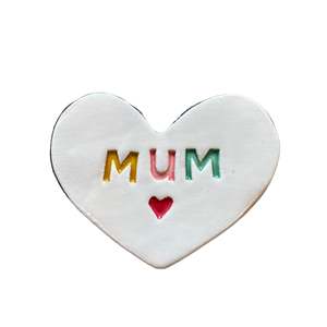 Mum Ceramic Heart Tile