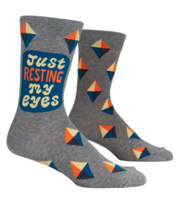 Gifts For Him: Resting My Eyes Men's Socks