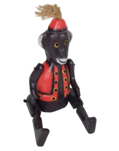 Gifts For Him: Animal Wooden Figurine - Monkey in Waistcoat