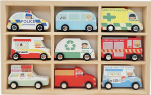 Gifts For Kids: Wooden Car Set