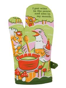 Put Wine In The Sauce Oven Mitt