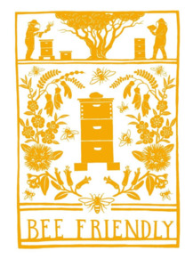 Tea Towels: Bee Friendly - Tea Towel