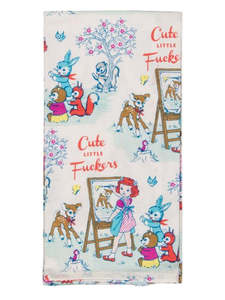 Cute Little Fuckers Tea Towel