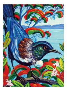 Tea Towels: Tea Towel - Kapiti Tui