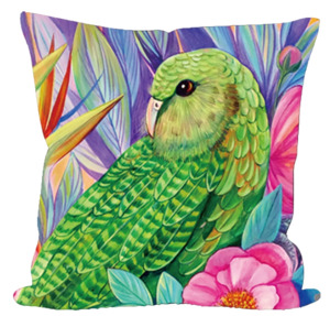 Kiwiana Cushions: Cushion Cover - Kakapo
