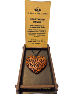 Heartwood Range - Boxed Heart Pendant