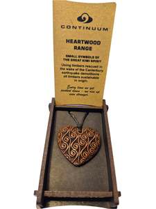 Heartwood Range - Boxed Heart Pendant