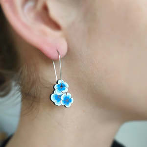 Earrings: Chatham Island Forget Me Not Rimu Earrings