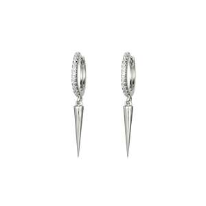 Earrings: Zenith Hoops | SILVER