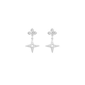 Star Studs in Platinum