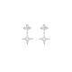 Star Studs in Platinum